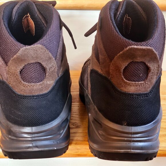 L.L.Bean Mens Gore-Tex Brown Suede Hiking Boots Gore-Tex VIbram Made ITALY 12 W - Picture 5 of 7